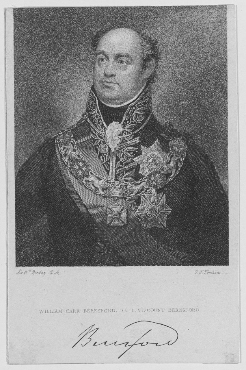 Beresford William Carr. Viscount. 1768-1854