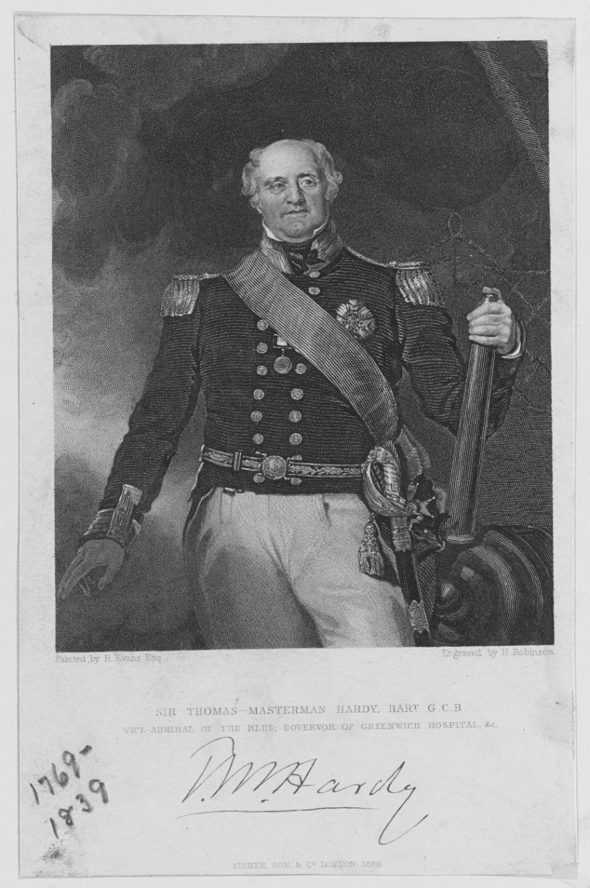 Hardy Sir Thomas Masterman Vice Admiral of the Blue