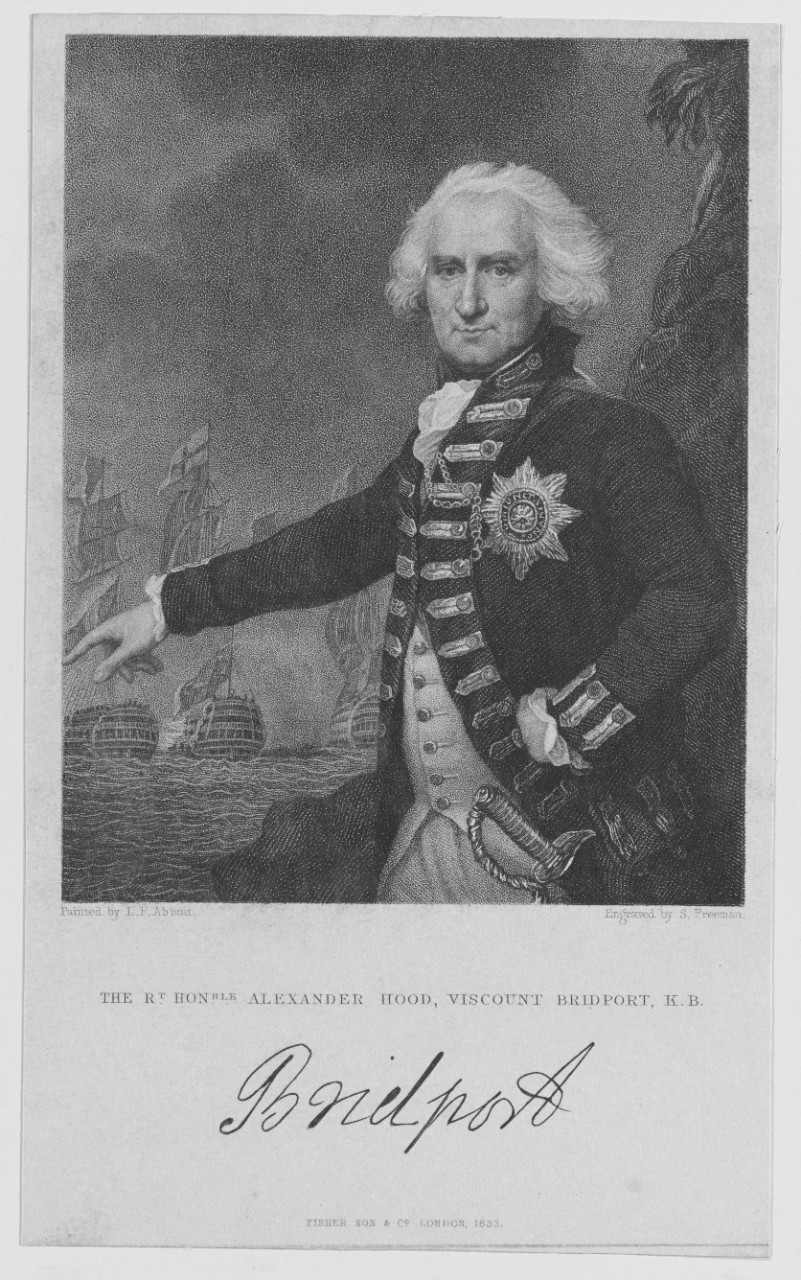 Hood Alexander. Viscount Bridport. 1727- 1814