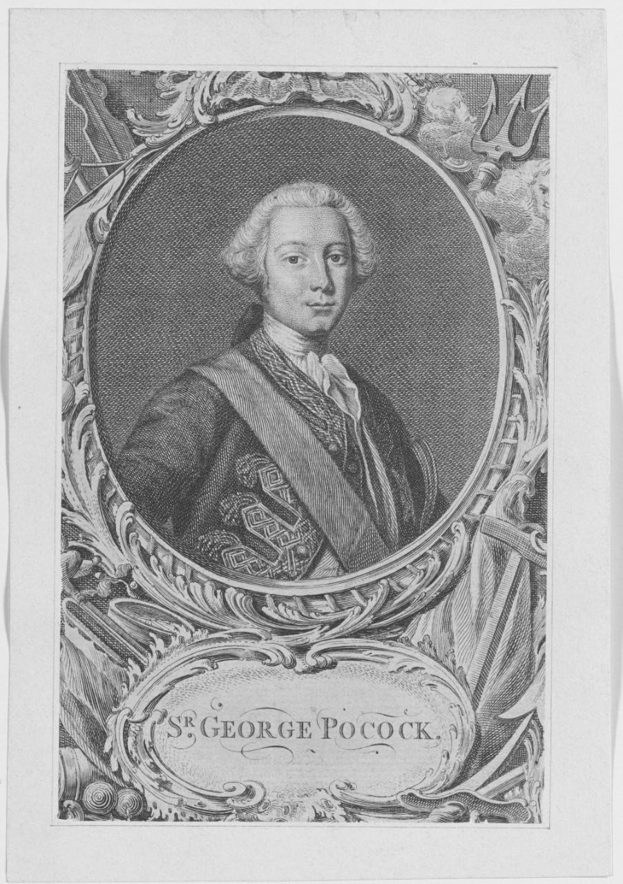 Sir George Pocock. Admiral of the Blue Squadron. 1706-1792