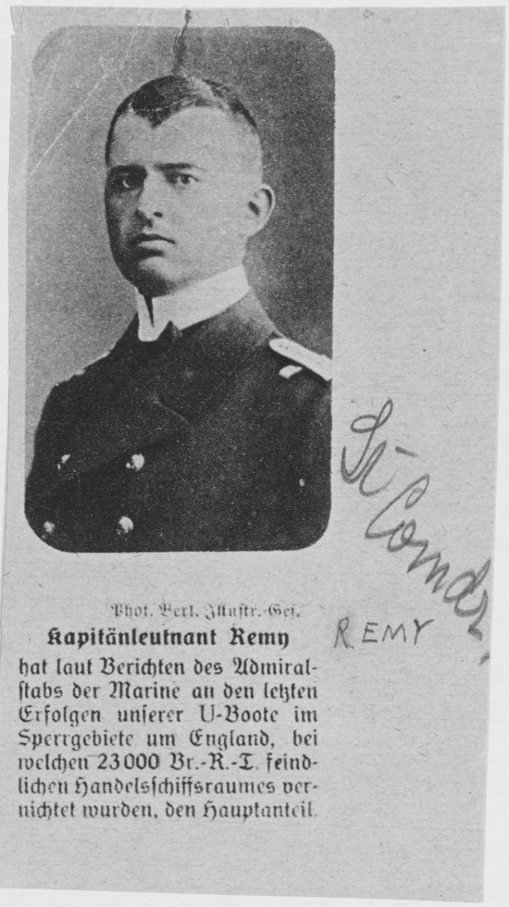 German Submarine Commander J. Remy