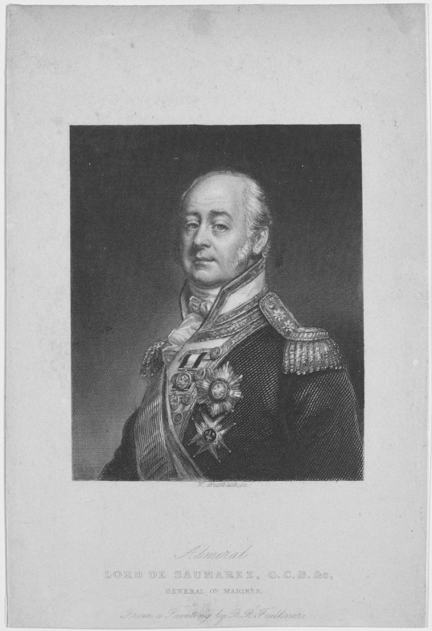 Admiral Lord James De Saumarez, G.C.B. & c. General of Marines. 1757-1836