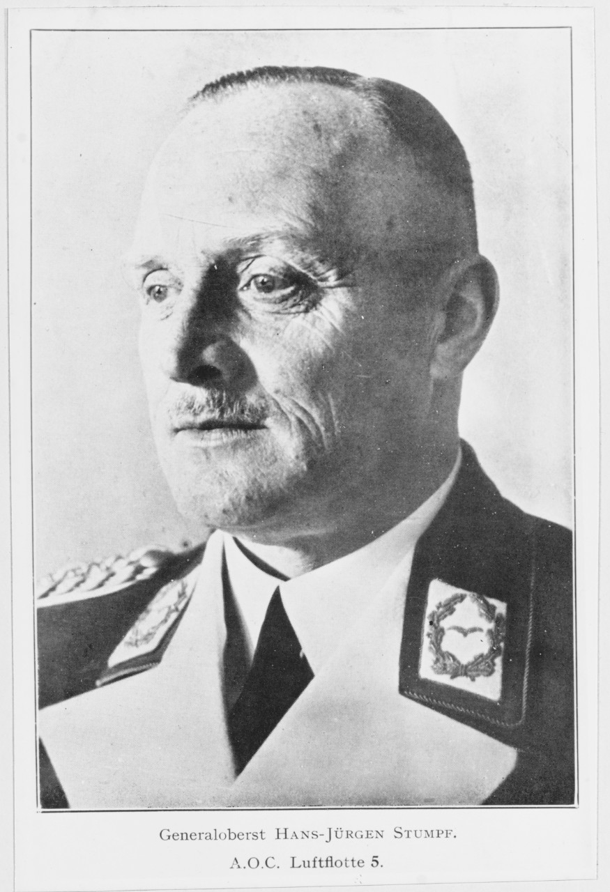 Generaloberst Hans-Jurgen Stumpf. A.O.C. Luftflotte 5