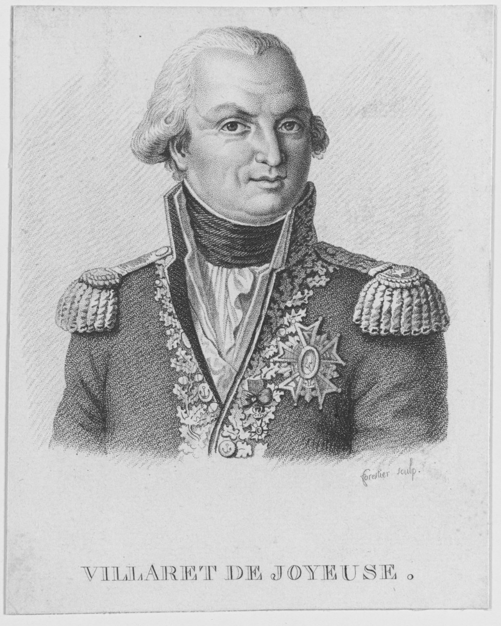 Vice Admiral Louis Thomas Villaret de Joyeuse. 1750-1812