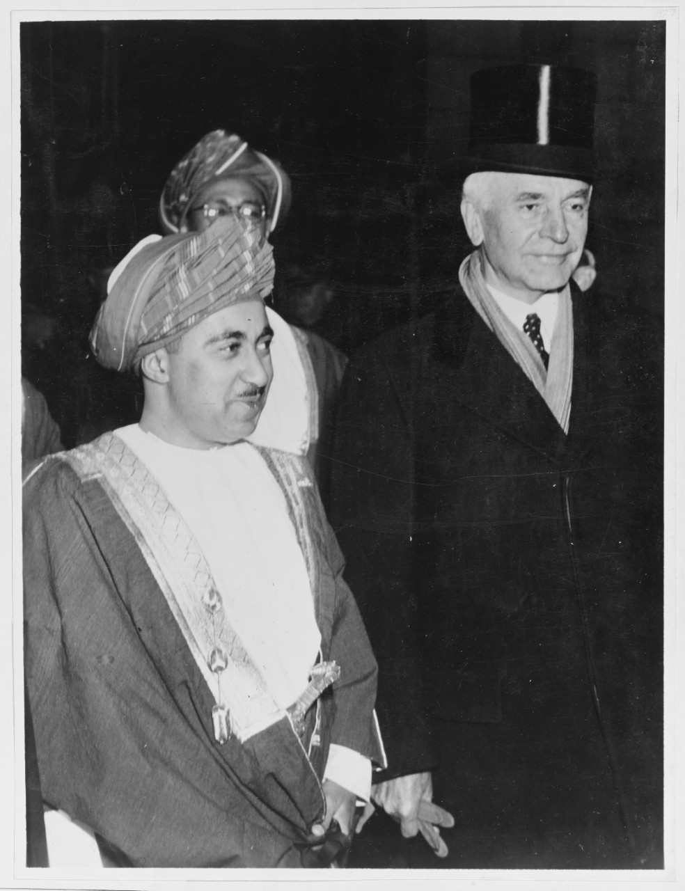 The Sultan of Muscat and Oman with Secretary Hull. March 1938