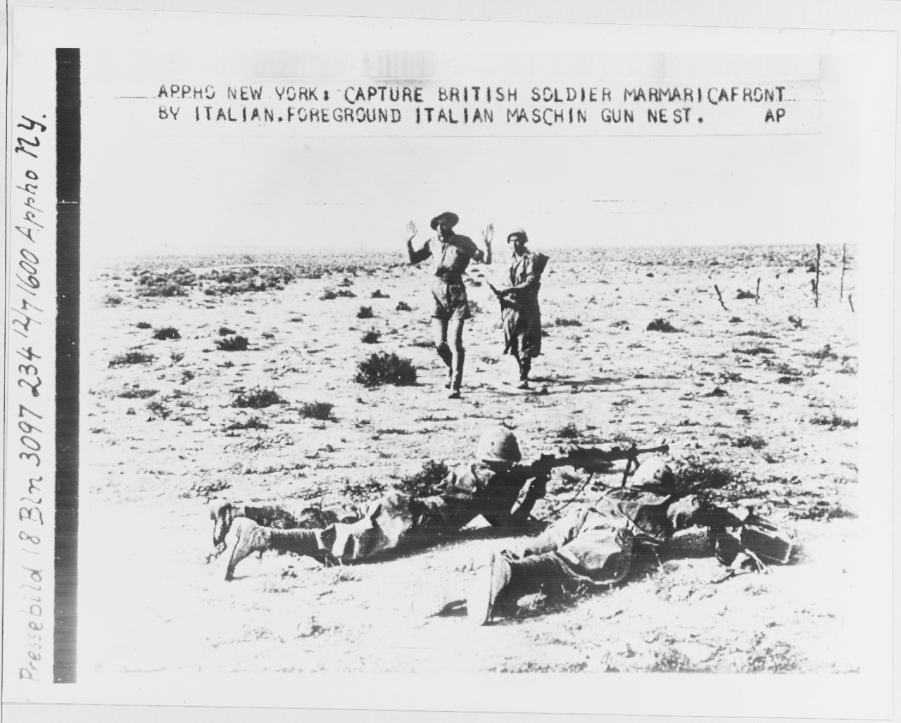 British soldier captured by Italian