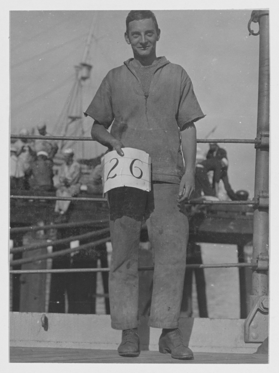 Tarbjorn Skagen, survivor of the Norwegian Bark "NORDHAV", Rescued August 18, 1918, by USS KEARSARGE (BB-5)