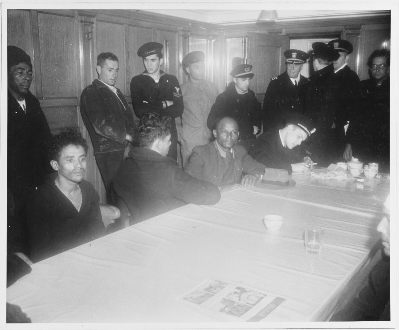 Survivors of Brazilian Ship BUARQUE