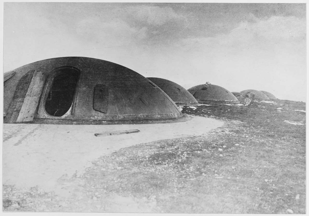 A view of Cima di Campo conquered by Austrian troops. The pill boxes of the Leone Works. Austria-Hungary.