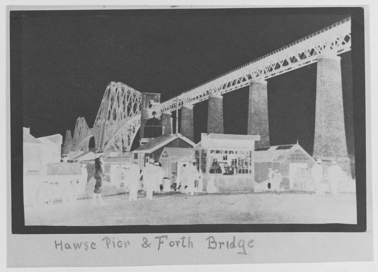 Hawse Pier and Forth Bridge 1918