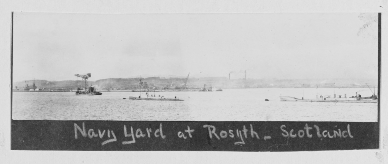 Navy Yard at Rosyth Scotland. 1918