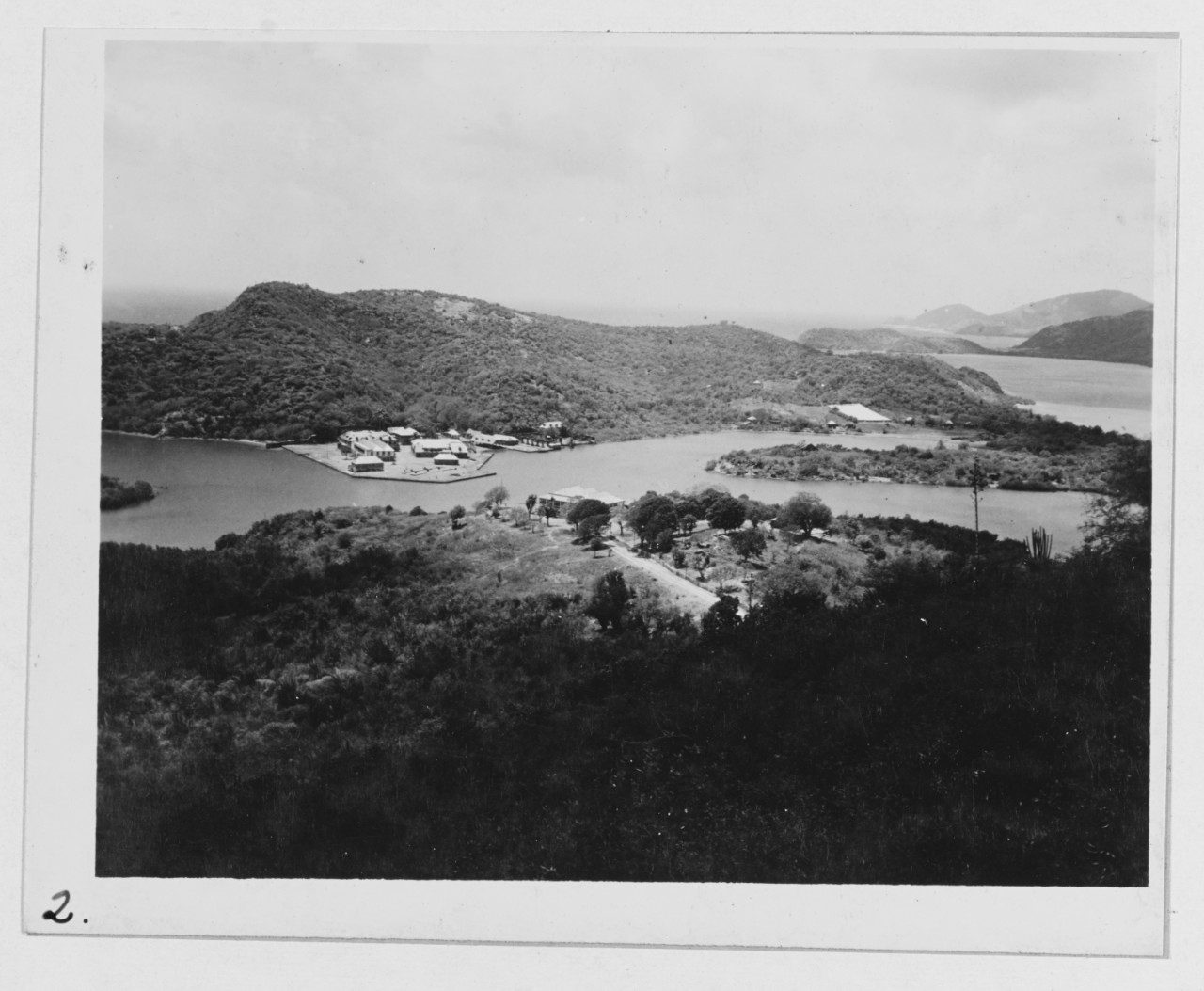 English Harbor from down's hill. Antigua, B.W.I April 1945