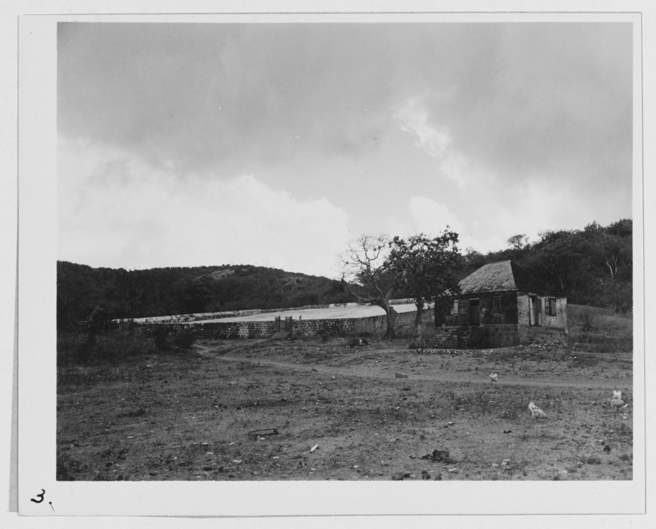 English harbor rain water catchment and P.O. quarters Antigua, B.W.I April 1945