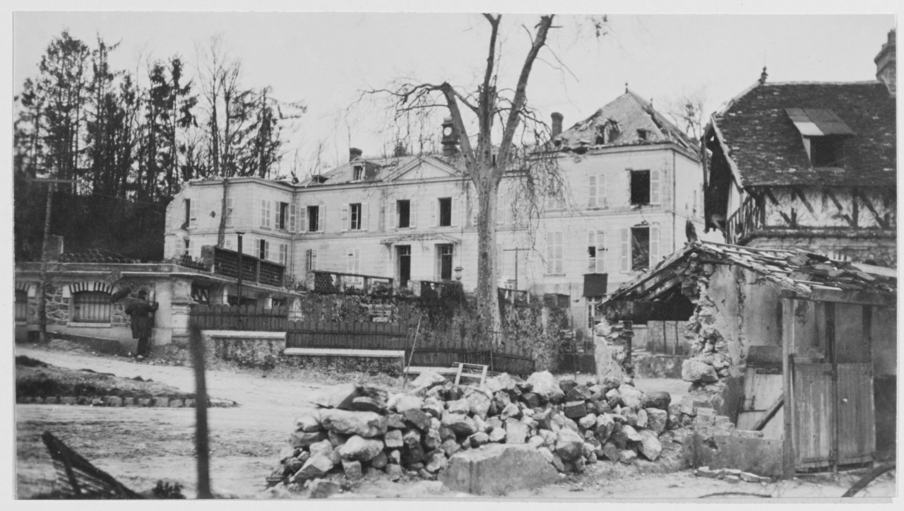 Ruins of Chateau Belleau, France during World War I