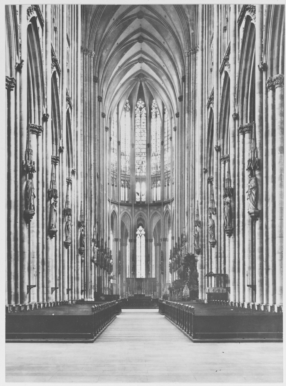 The interior of the Cologne Cathedral, France