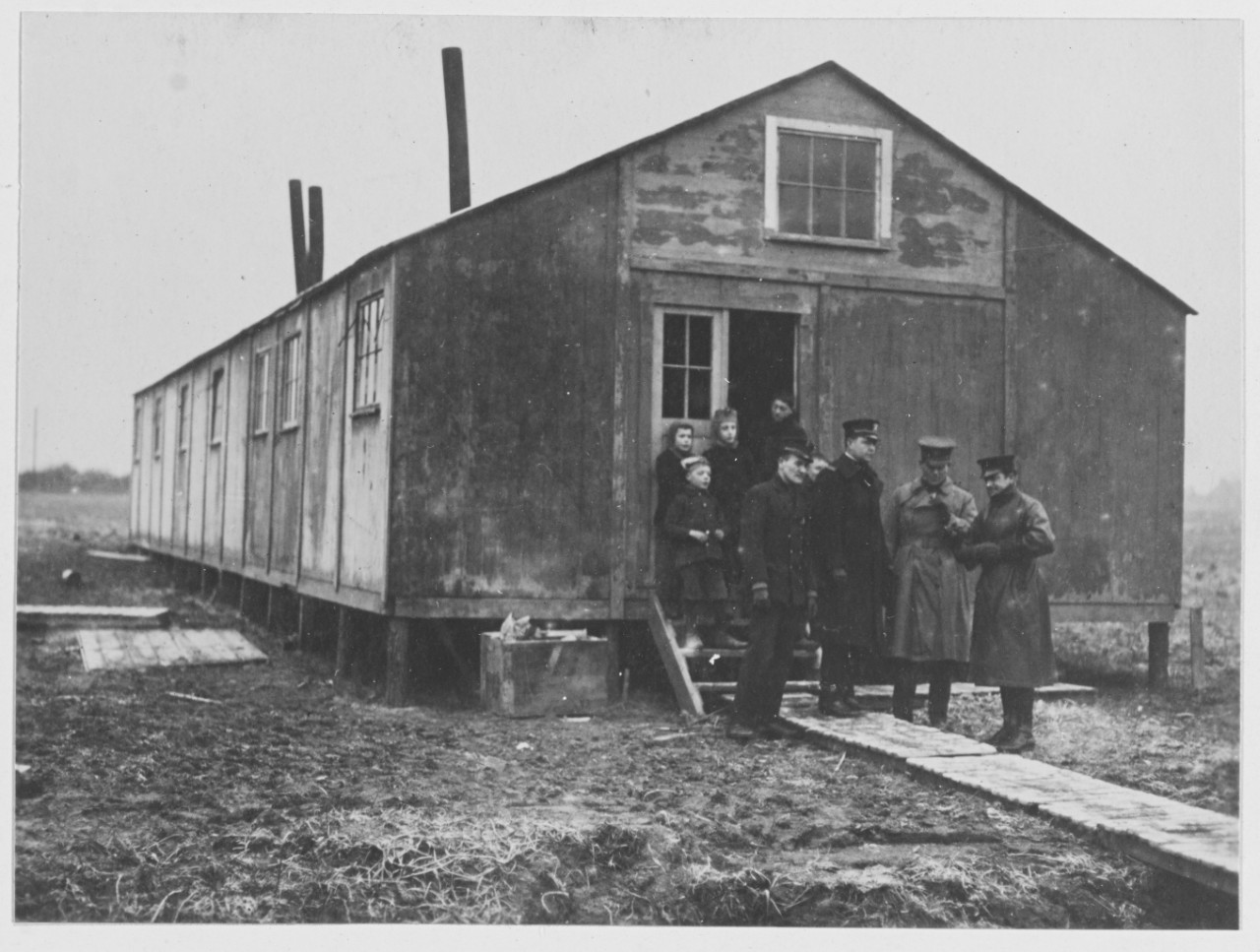 Navy Hospital for Refugees in relief work near Lille, France during World War I.