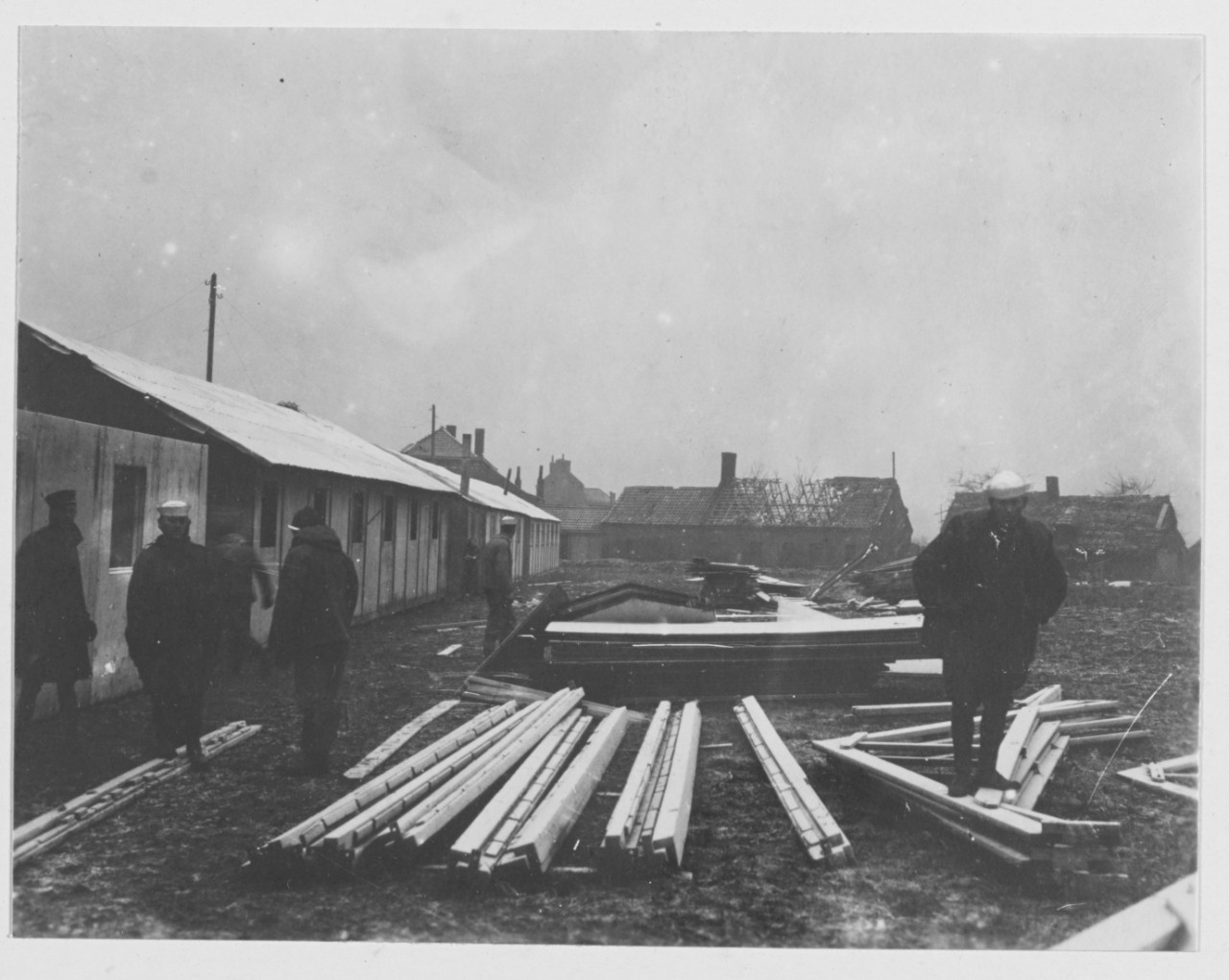Navy relief work near Lille, France during World War I