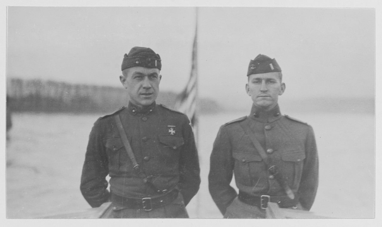 Commanders of Marine patrol boats on the Rhine