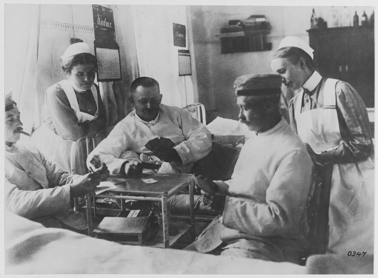 Scene in a Berlin Hospital wounded patients