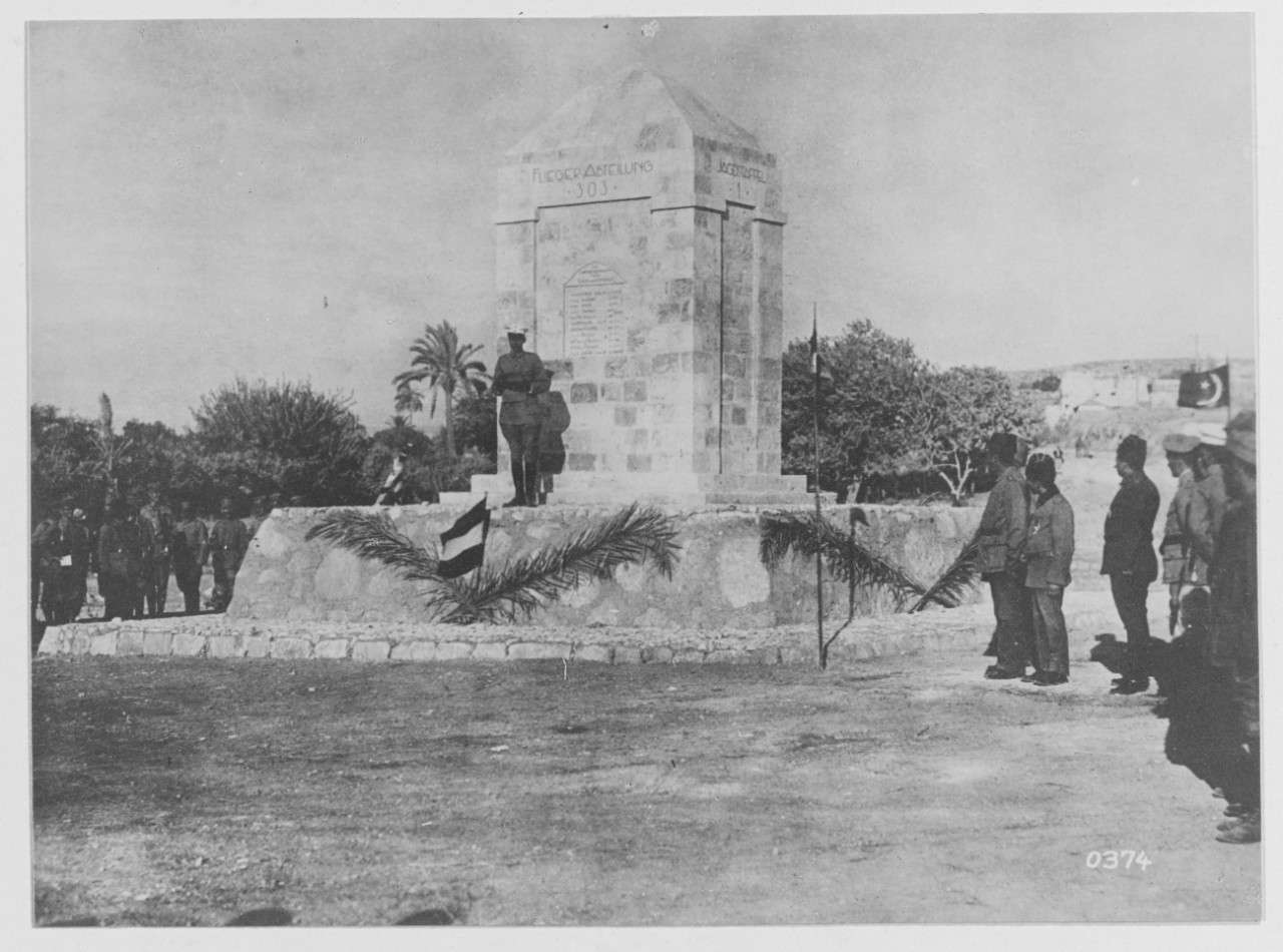 Unveiling of a monument to German Aviators on the Palestina front