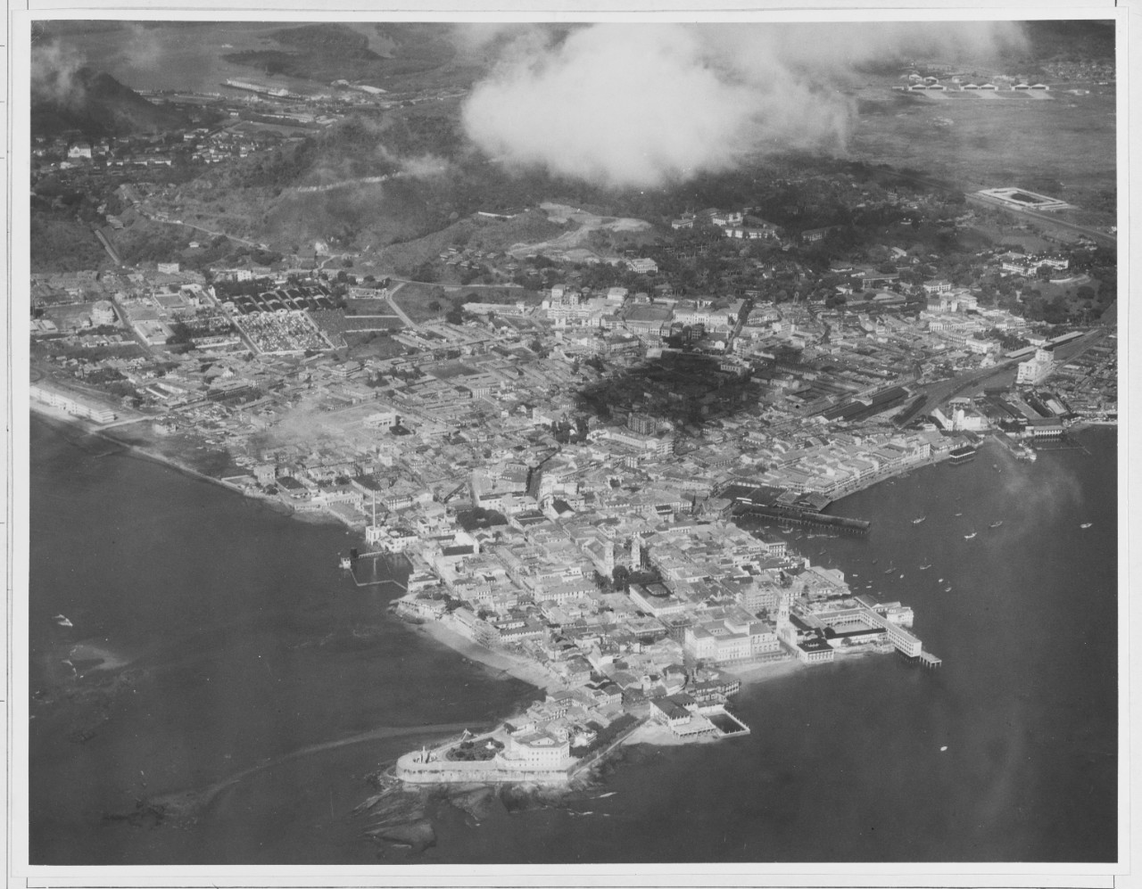 Aerial view of Panama City
