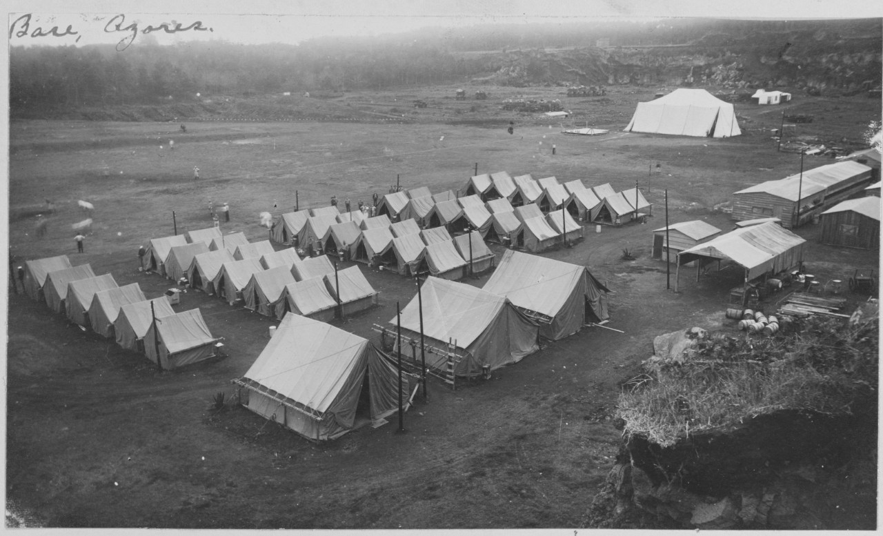Marine Camp - U.S. Naval Base, Azores, Portugal. 1918