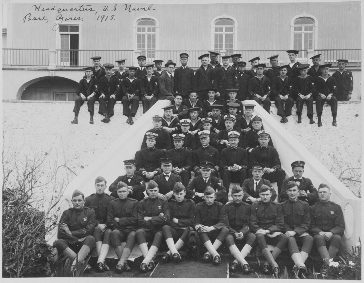 Headquarters, U.S. Naval Base, Ponta Delgada, Azores, Portugal. 1918