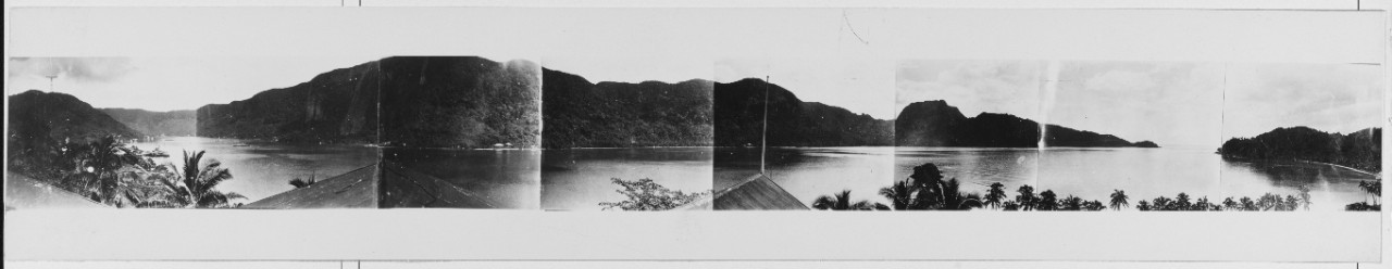 Panoramic view of Pago Pago Bay, American Samoa, 1932