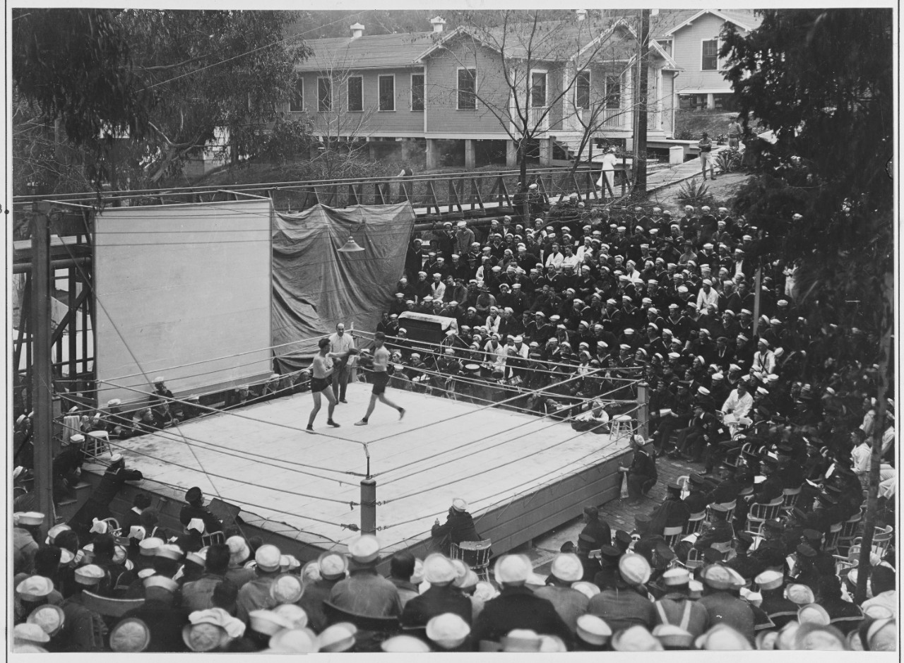 Boxing, Marine Island, Calif, 1918