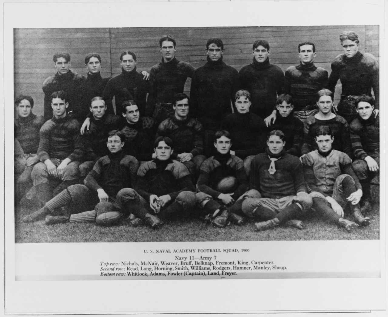 U.S. Naval Academy Football Squad 1900