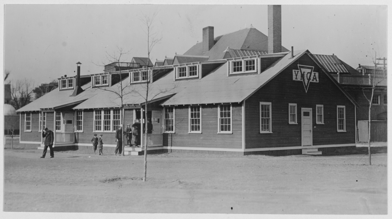 The Y. M. C. A. Hut on Holmes Field.