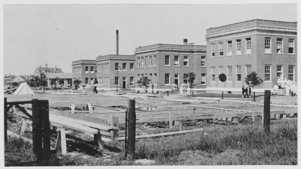 Y. M. C. A. erection started Naval Training Station, Newport, R.I