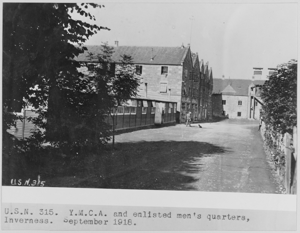U. S. N. 315. Y. M. C. A. and enlisted men's quarters, Inverness