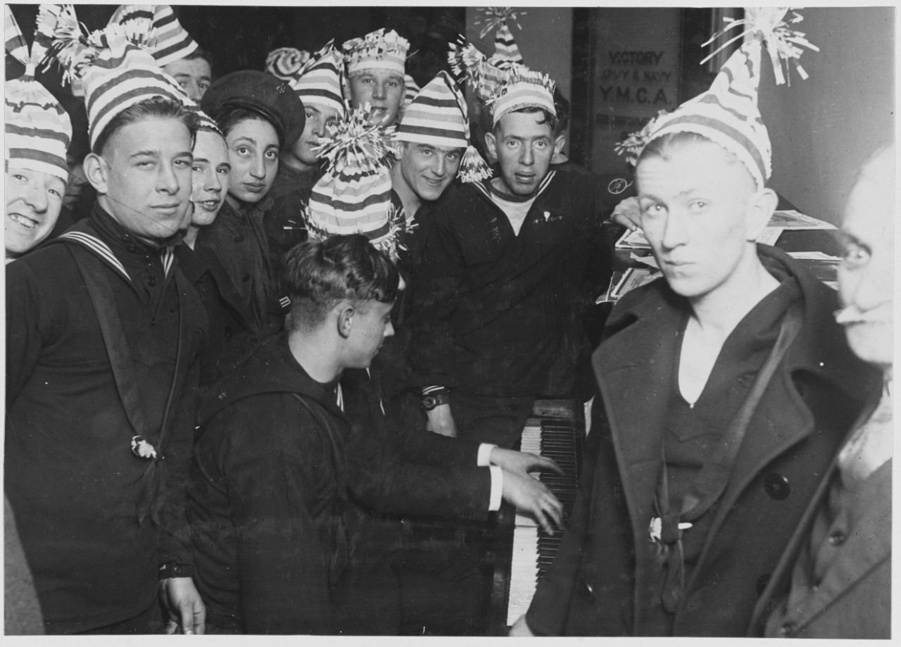 Opening festivities of the new Victory Army and Navy Y Club.