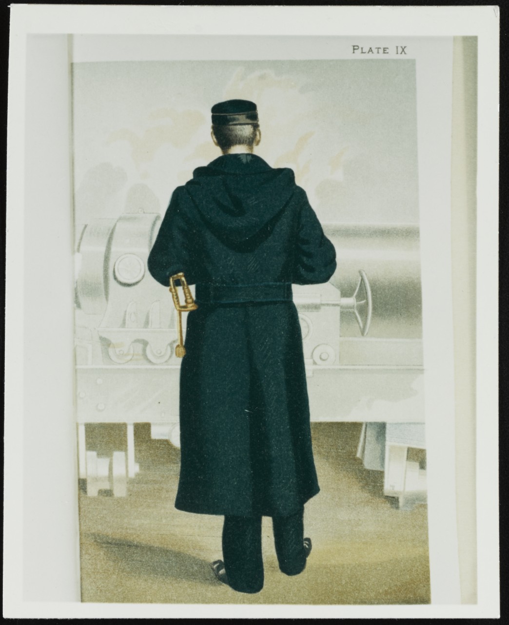 Overcoat (Back view). U.S. Naval Uniform Regulations 1886