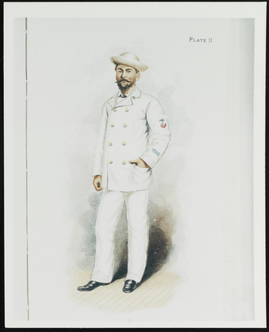 Enlisted Dress White Uniform. U.S. Naval Uniform Regulations 1886