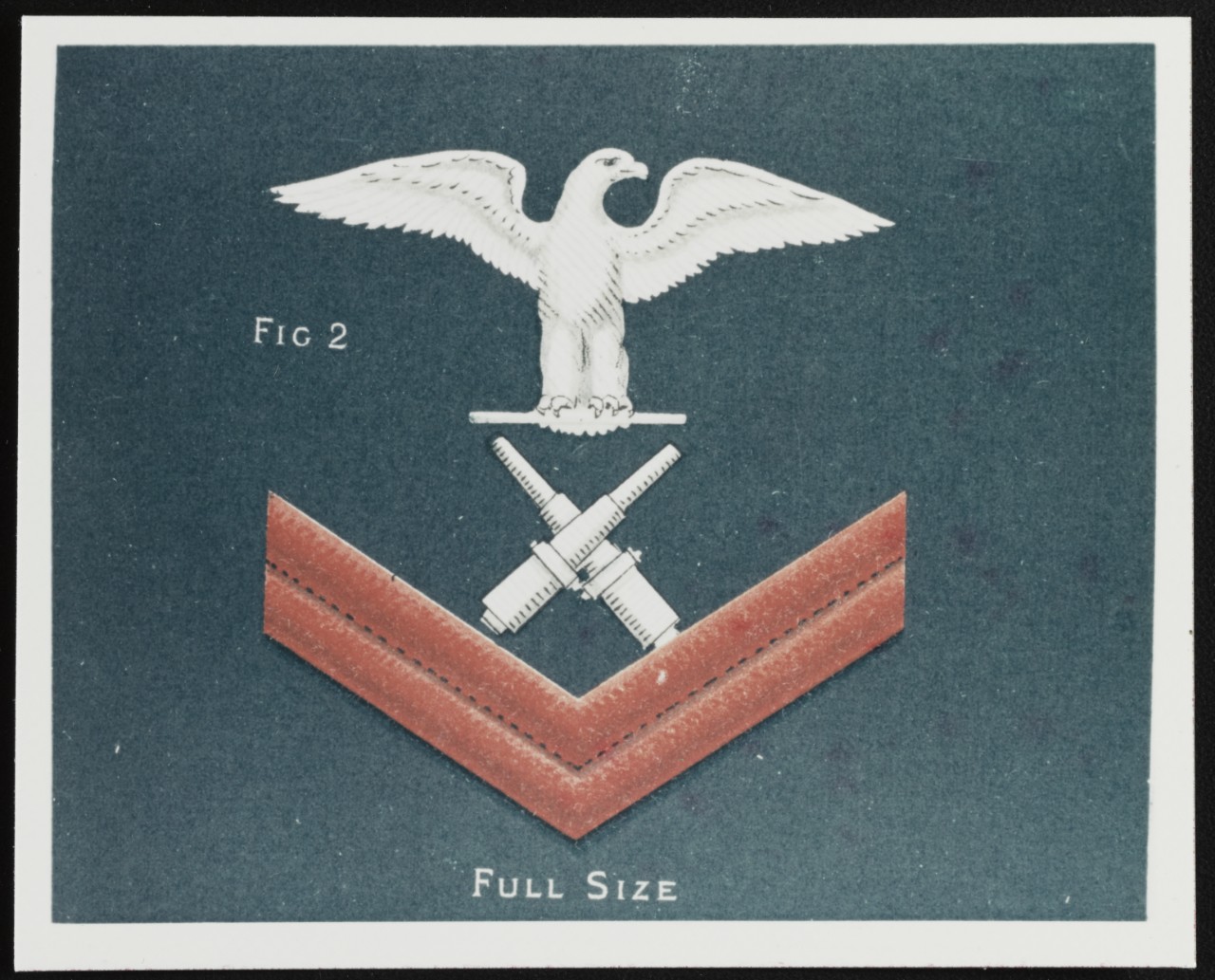 Chevron of Gunners Mate Third Class, U.S. Navy Uniform Regulations, 1886