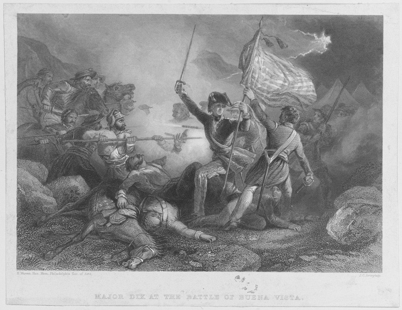 Major Dix at the Battle of Buena Vista, February 23, 1847
