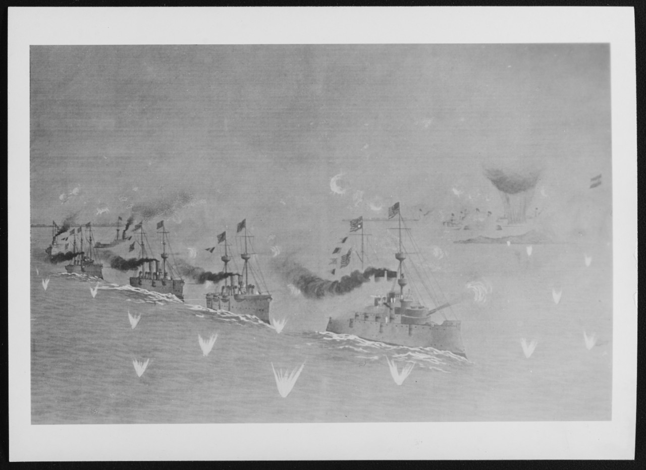 Battle of Manila Bay. May Morning with Dewey, May 1, 1898