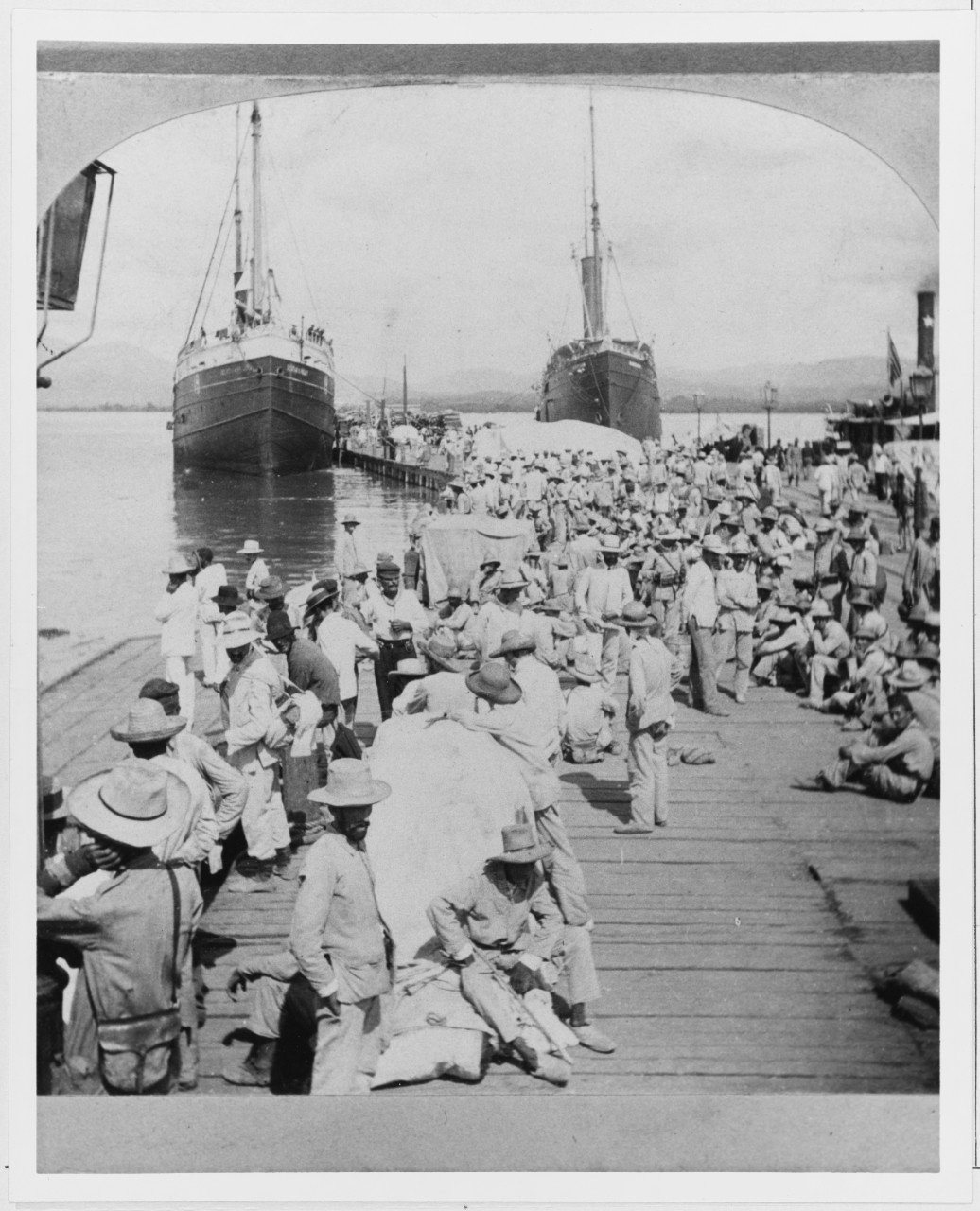 The Embarkation of Spanish troops, Santiago Harbor, Cuba