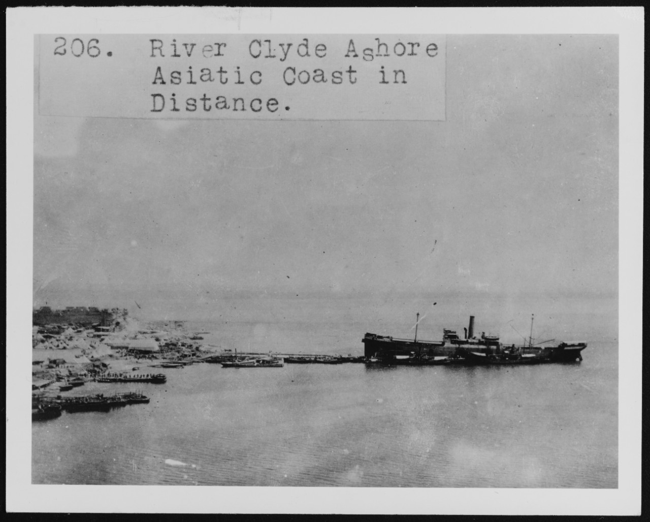 Gallipoli Campaign, Collier "RIVER CLYDE" run ashore