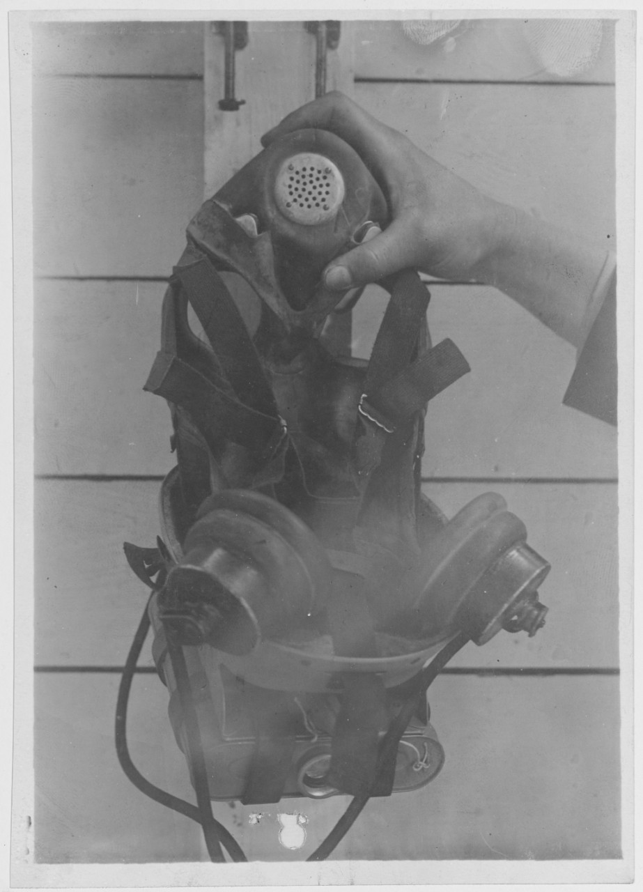 Gas Mask, U.S. Navy. Mark II with Mississippi attachment