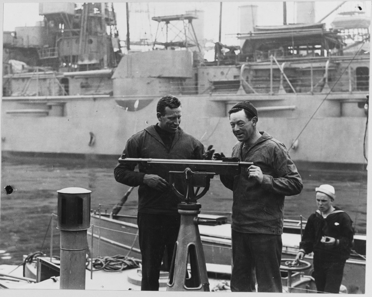 Machine gun aboard Hammond Yacht