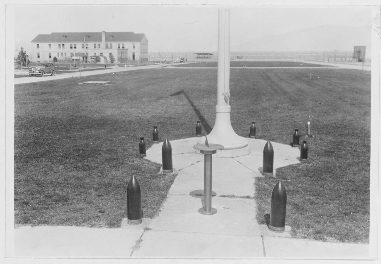 Naval Ammunition Depot. Hawthorne, Nevada. March 1934. Sun Dial presented by Rear Admiral A. Farenholt, USN, Administration Building.