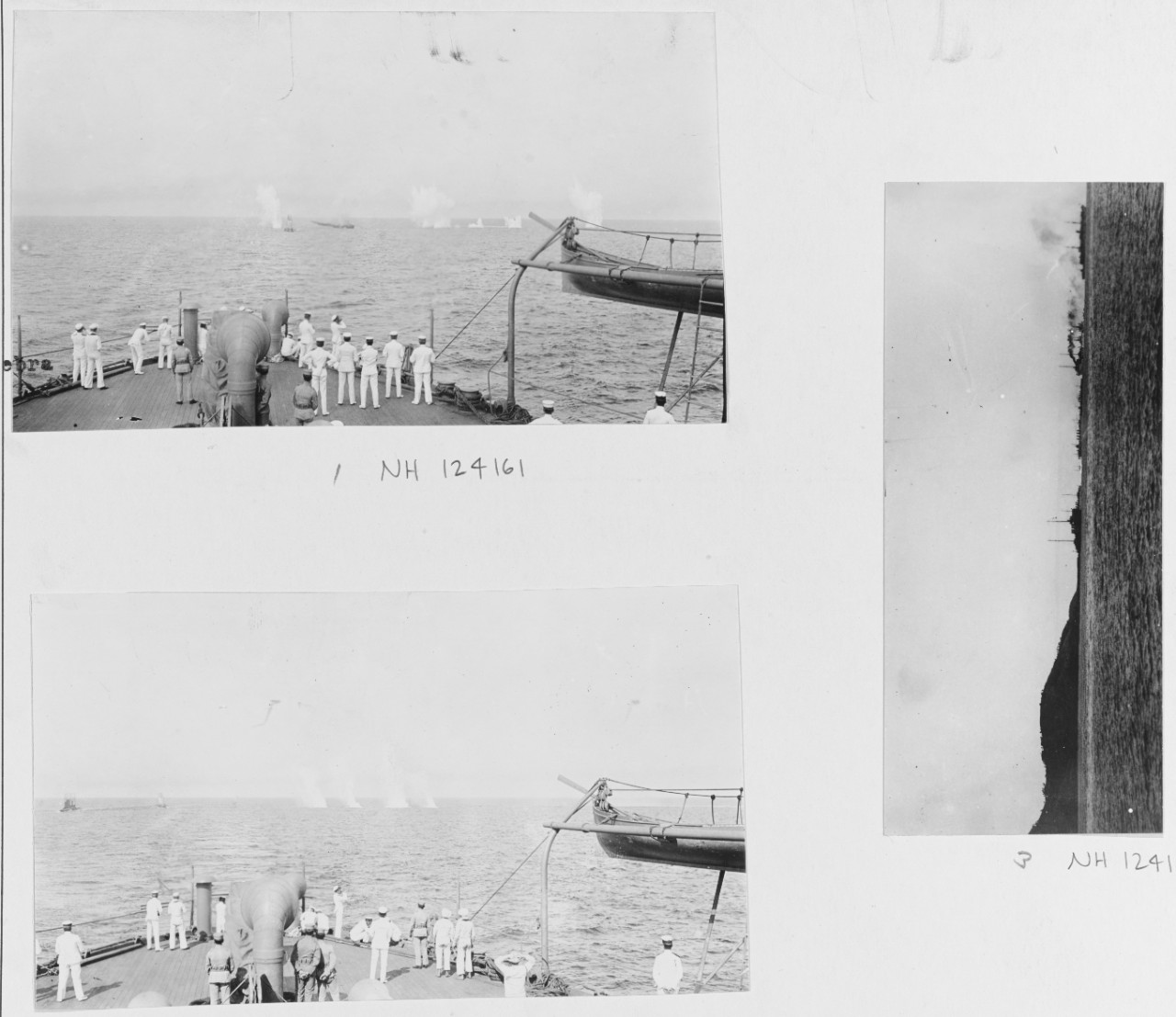 Division Practice, 1914. USS FLORIDA towing