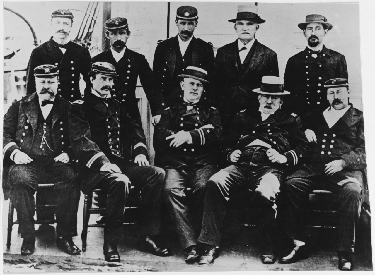 USS TALLAPOOSA, 1873 officers Lieut. David G. McRitchie, USN Commanding
