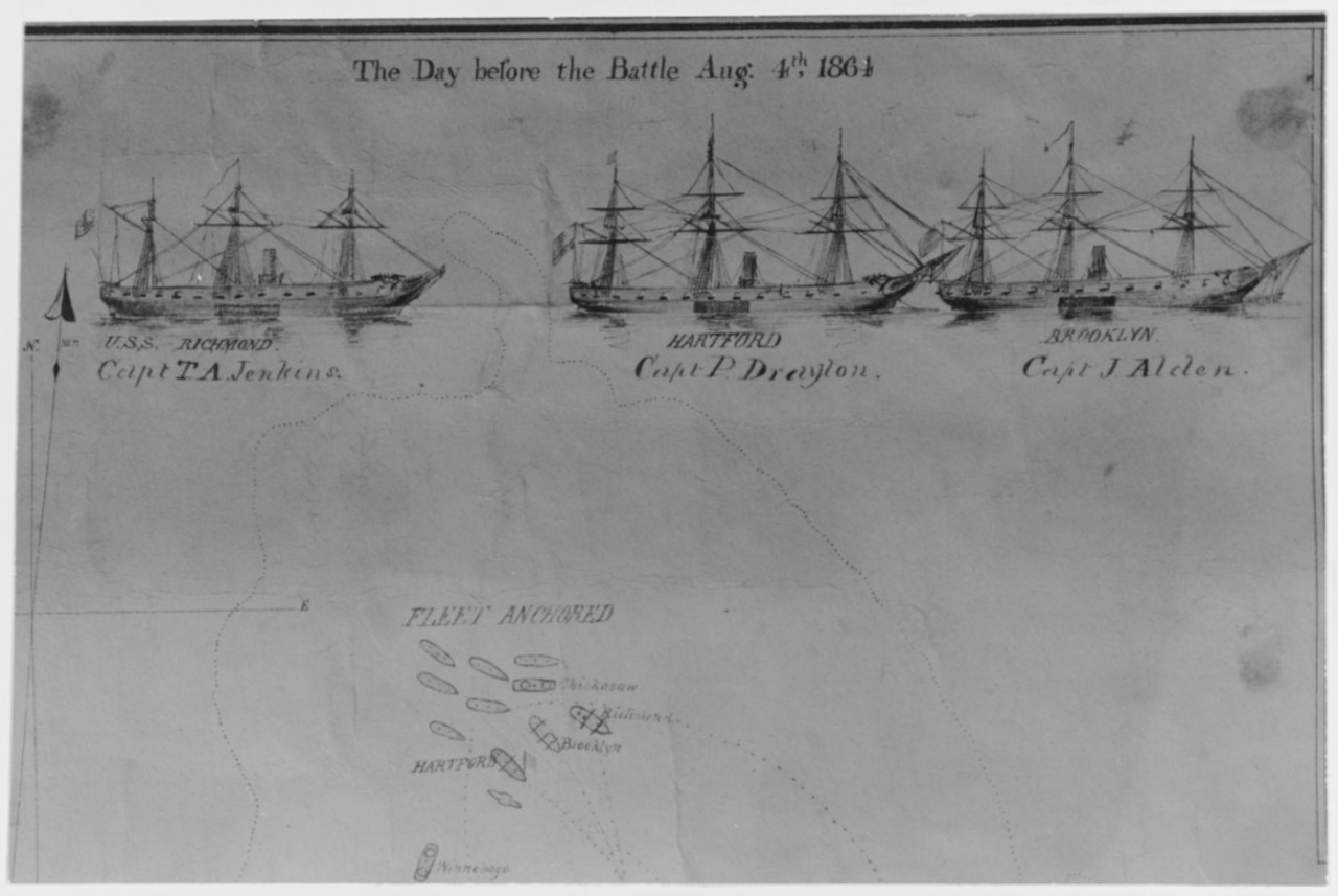 Photo #: NH 42393  Battle of Mobile Bay, August 5, 1864