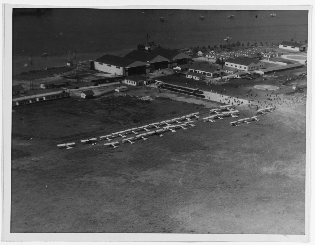 Aerial view of Naval Air Station Anacostia, Washington, D.C., 1929. 