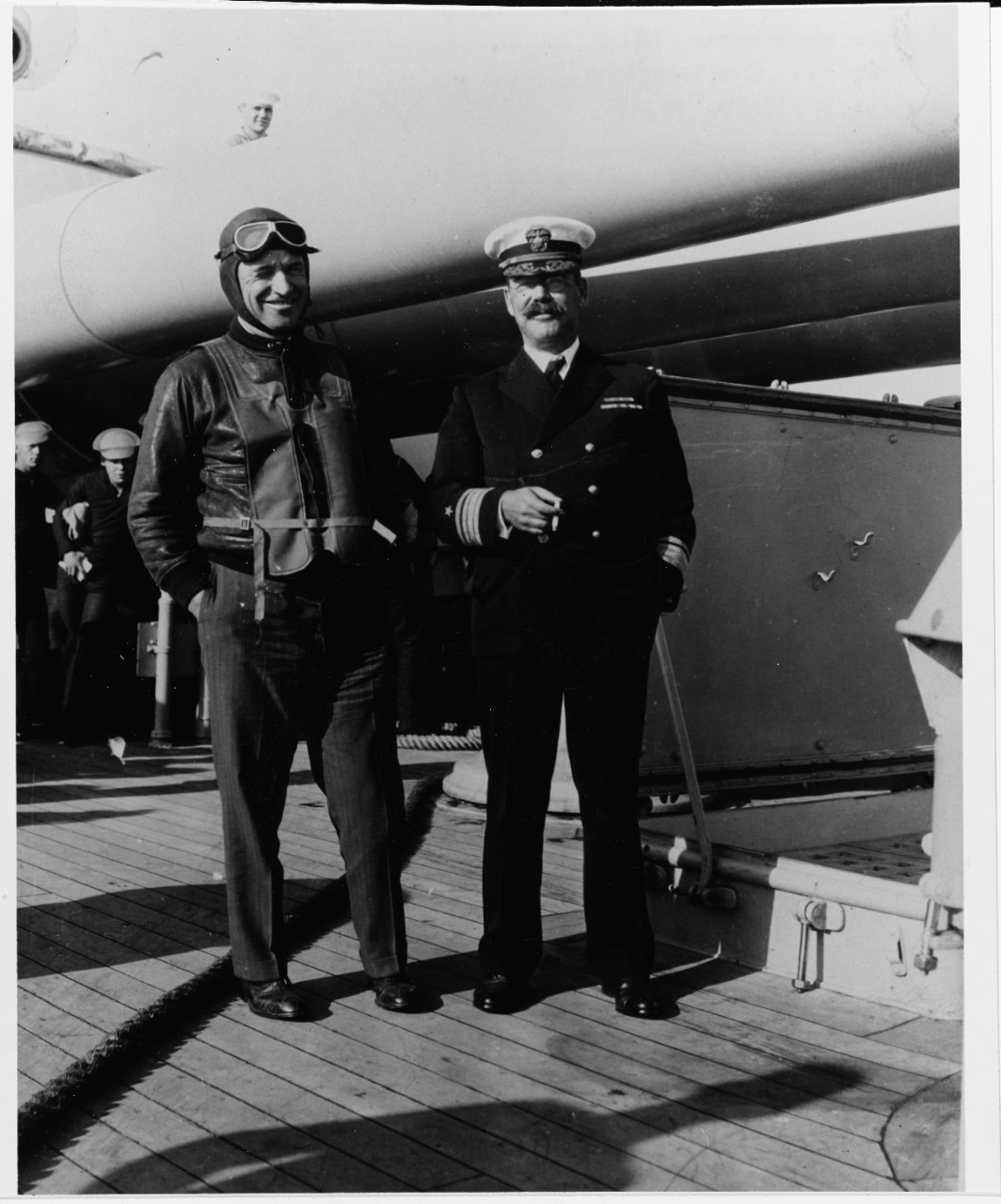 Will Rogers and Rear Admiral Montgomery M. Taylor