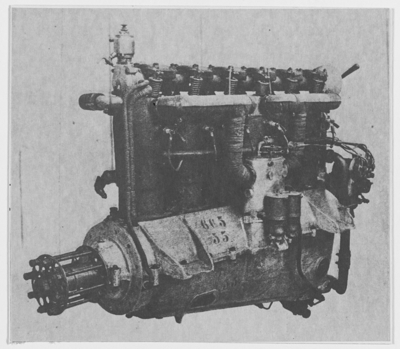 Mercedes 6-cylinder aircraft engine, 180 H.P.